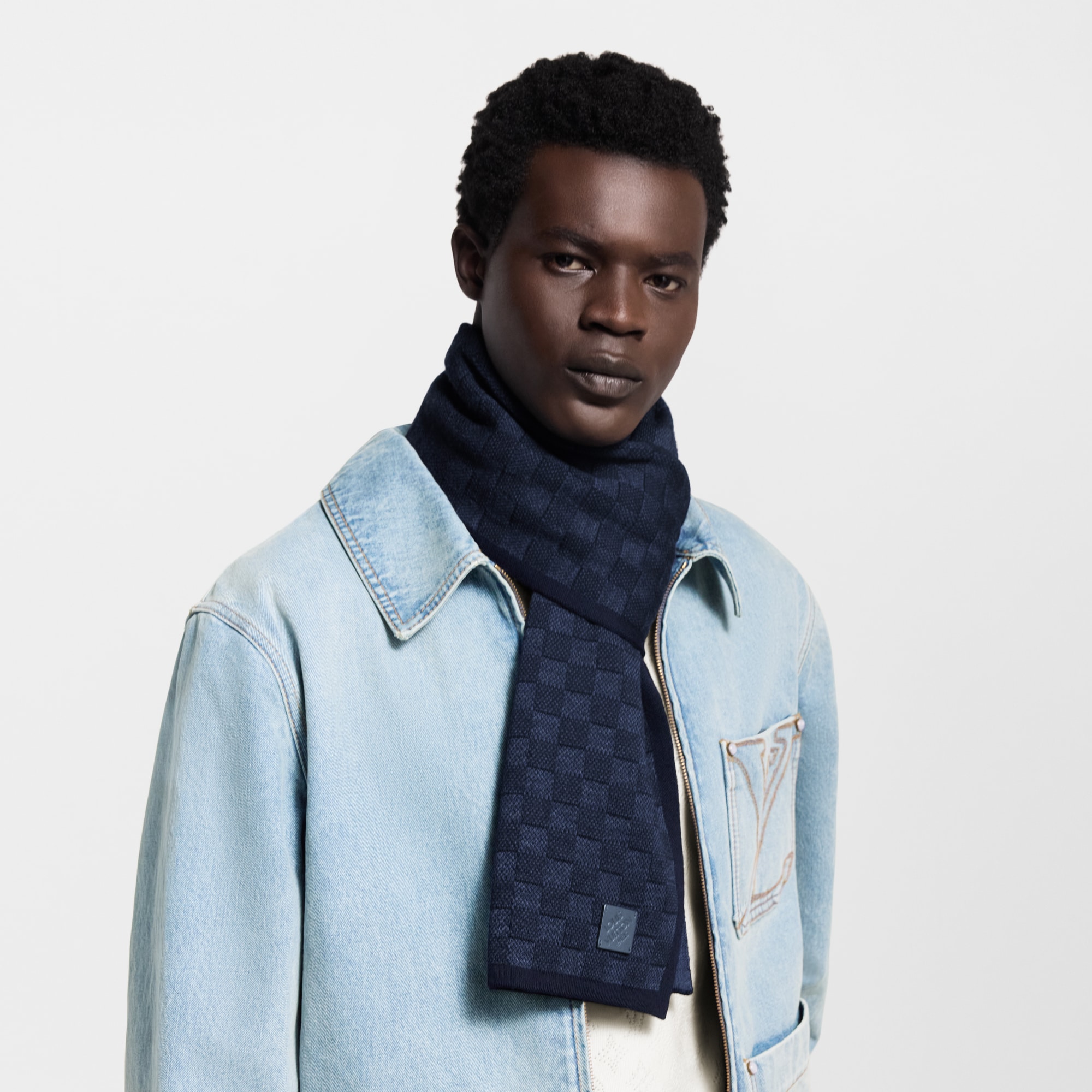 Néo Petit Damier Scarf . - } - M77987 | LOUIS VUITTON